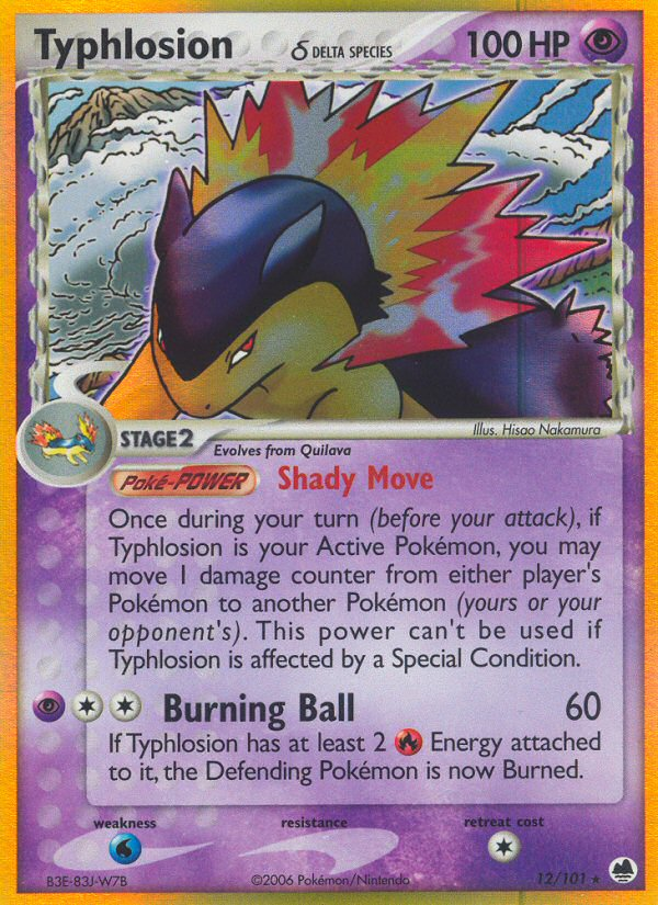 EX Dragon Frontiers Holo Typhlosion #12/101